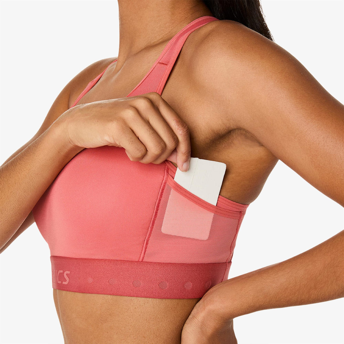 Asics Road Compression Kadın Pembe Koşu Bra