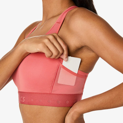 Asics Road Compression Kadın Pembe Koşu Bra