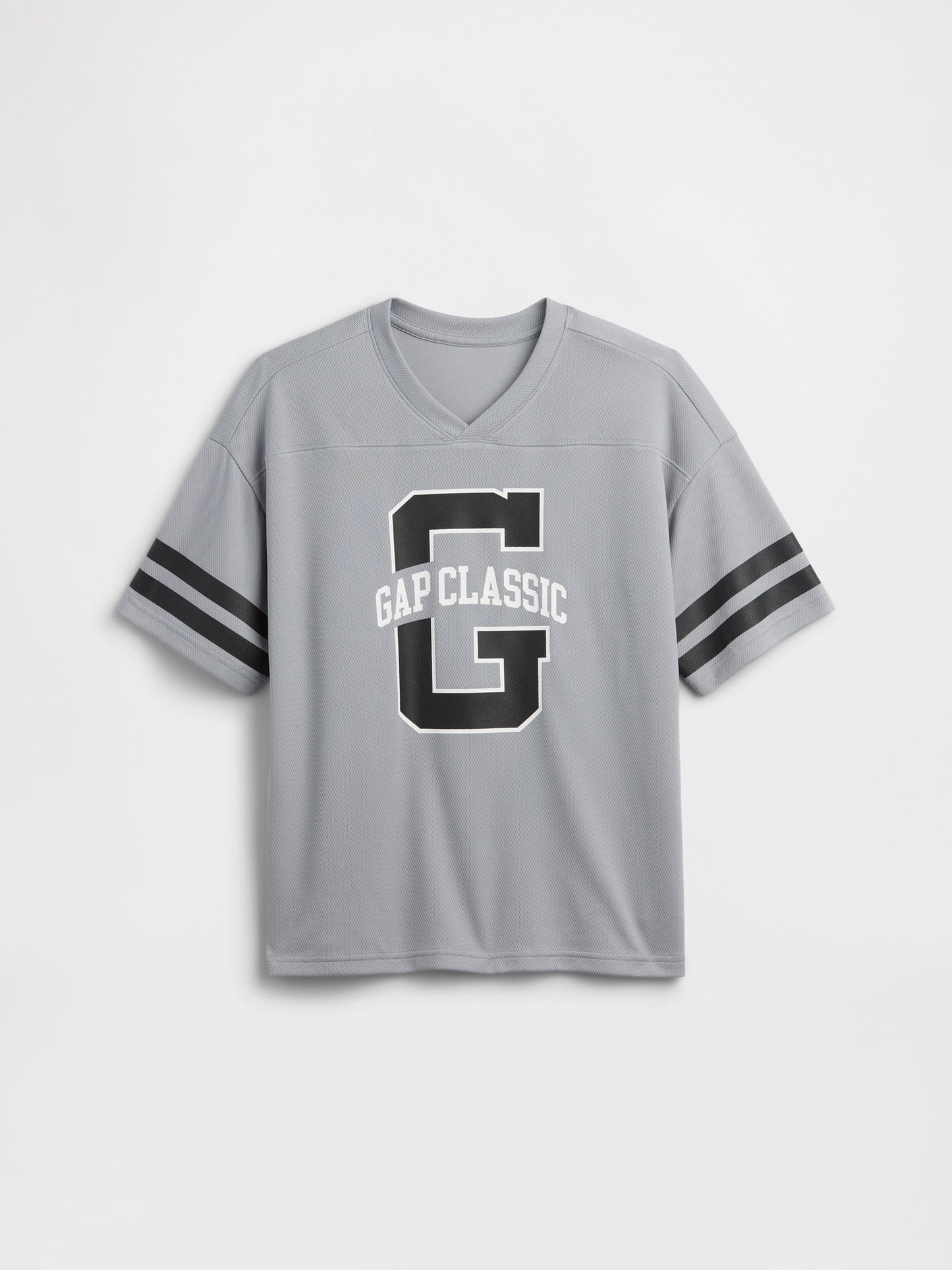 Gri Relaxed Mesh Soccer T-shirt