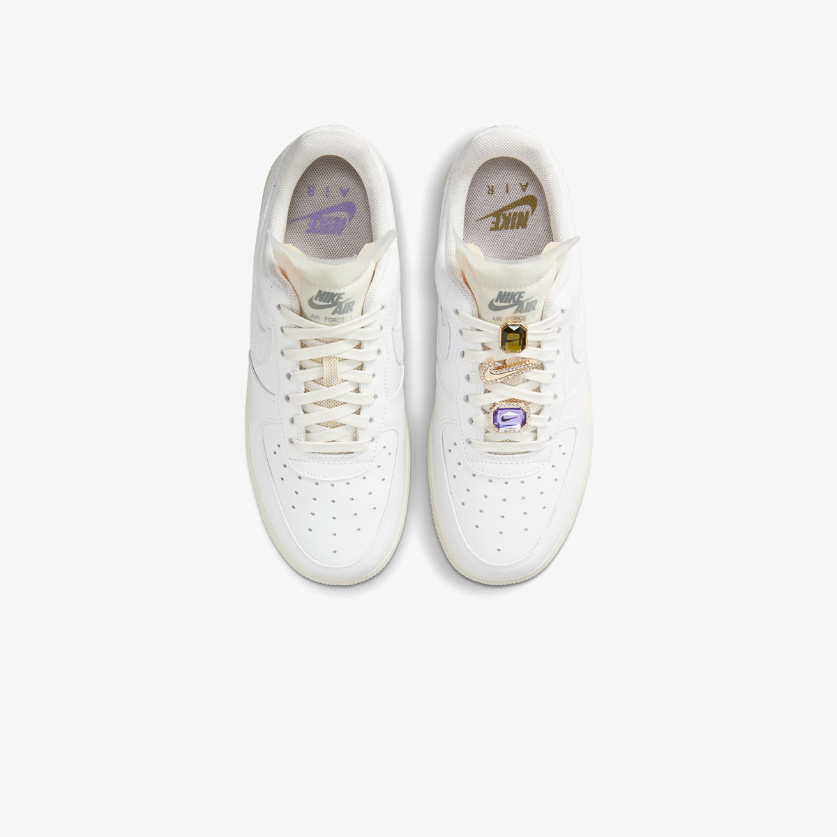 Nike Air Force 1 Low Premium Bling Jewels Kadın Beyaz Sneaker