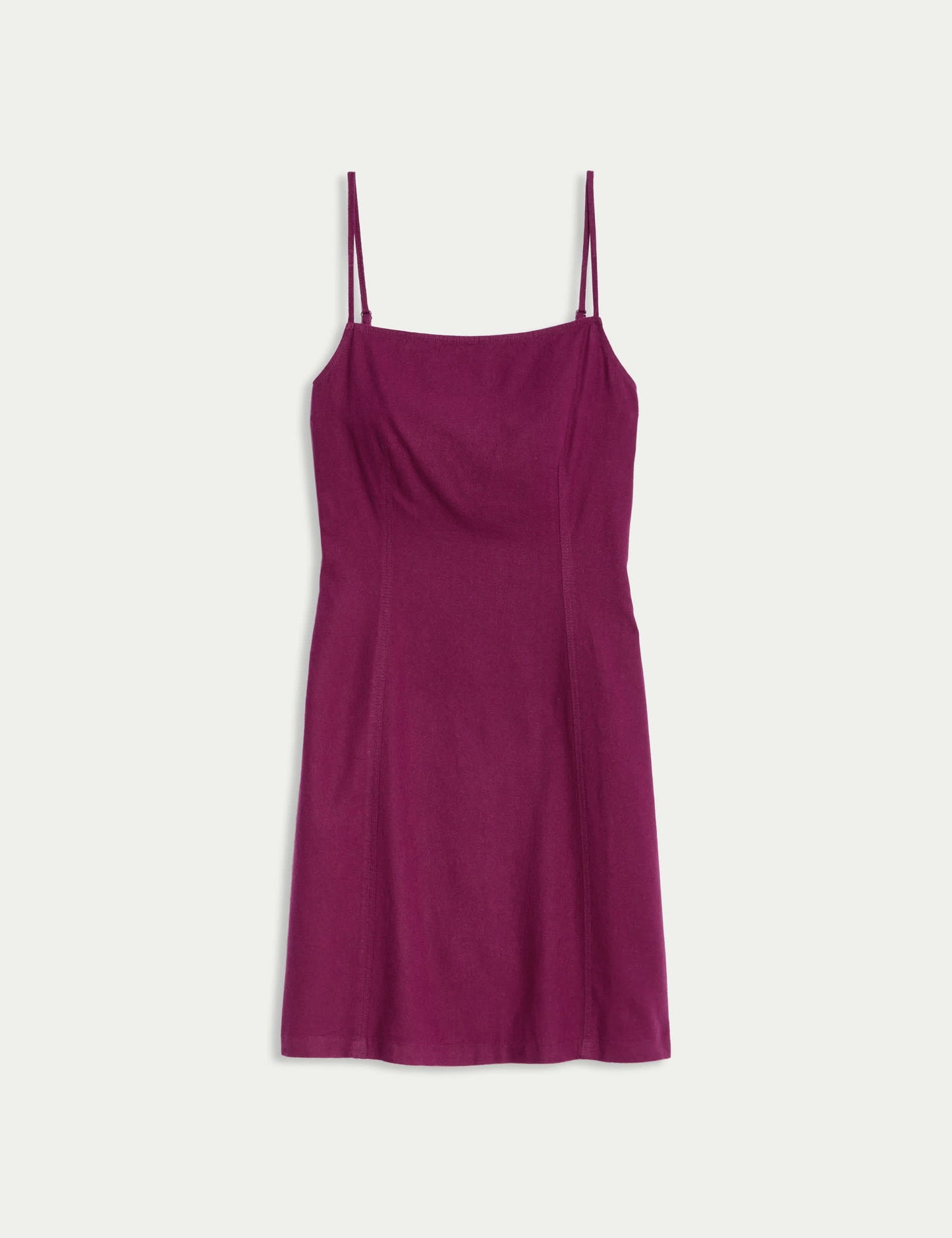 Keten Karışımlı Mini Shift Elbise