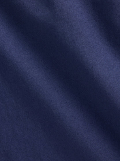 Lacivert Poplin Easy Barrel Pantolon