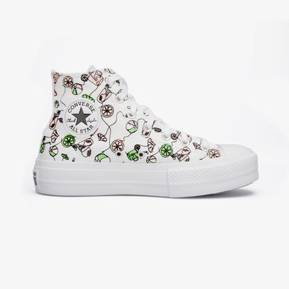 Converse Chuck Taylor All Star Lift Pink Lemonade Unisex Beyaz Platform Sneaker