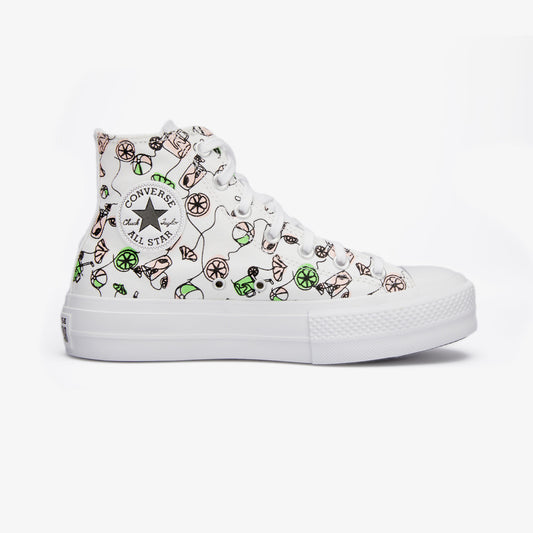 Converse Chuck Taylor All Star Lift Pink Lemonade Unisex Beyaz Platform Sneaker