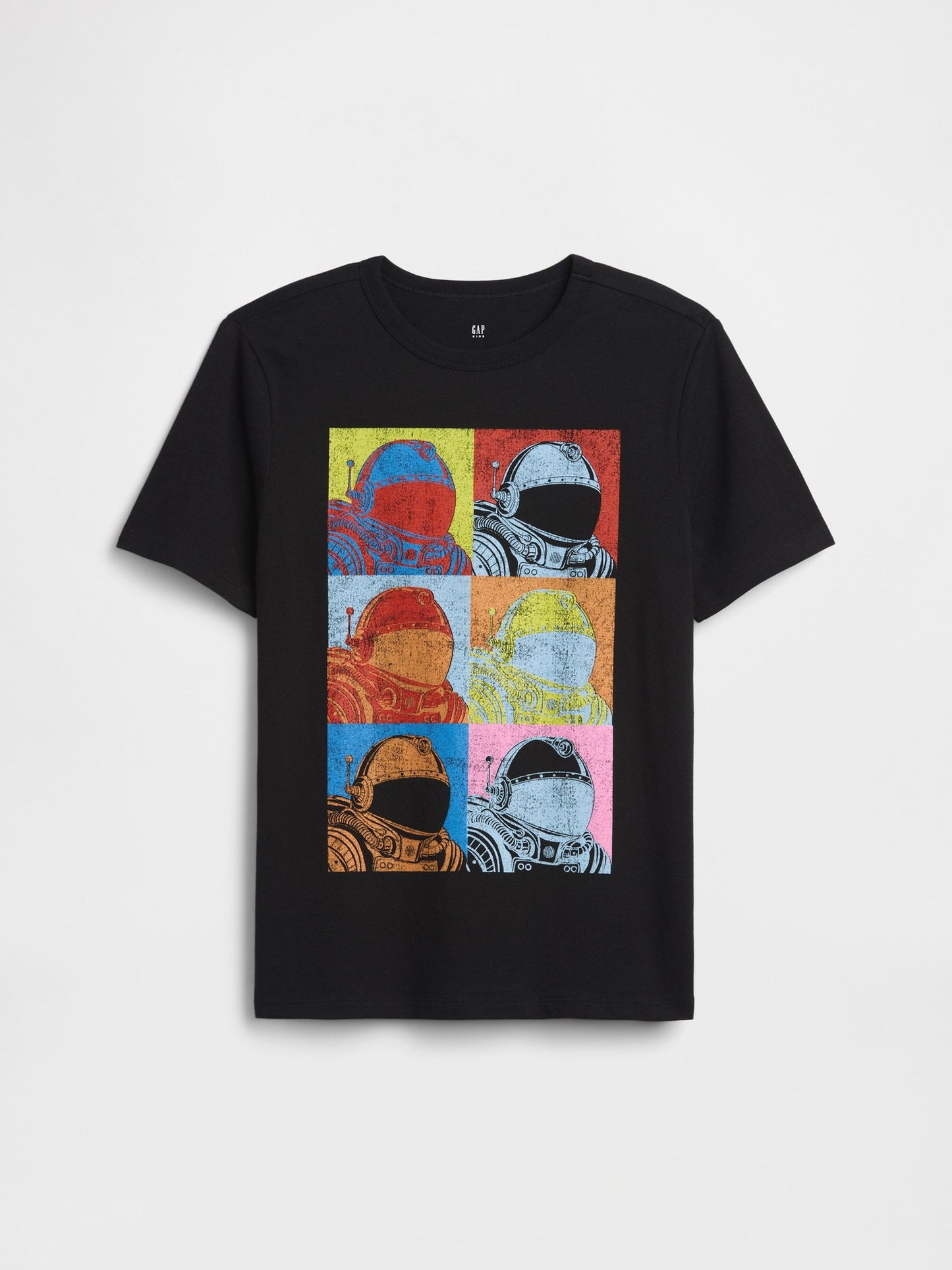 Siyah Grafik Baskılı T-shirt