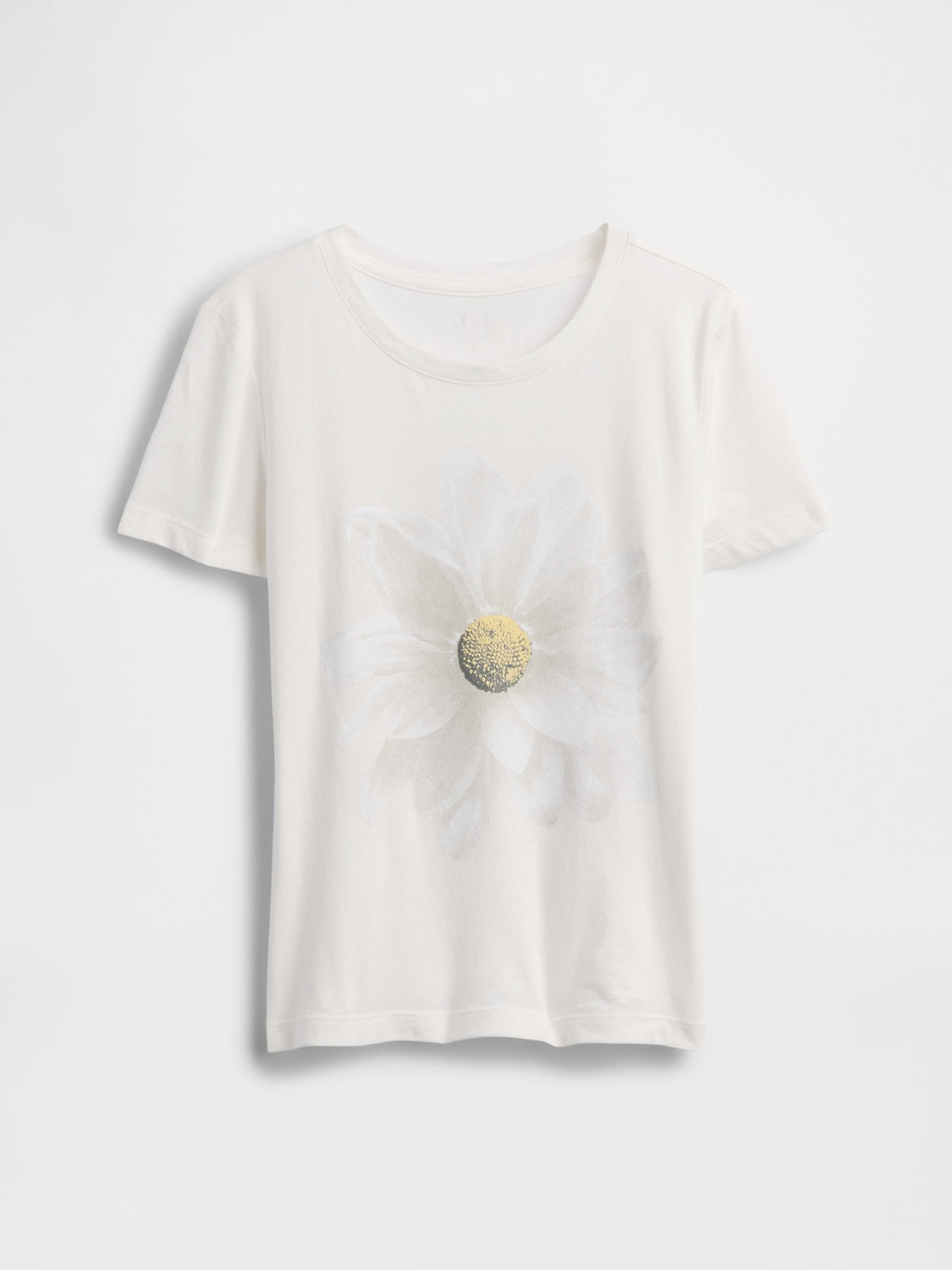 Beyaz Grafik Baskılı T-shirt