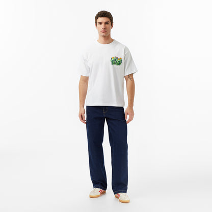 The Market 'smiley Cactus Cropped' Erkek Beyaz T-shirt