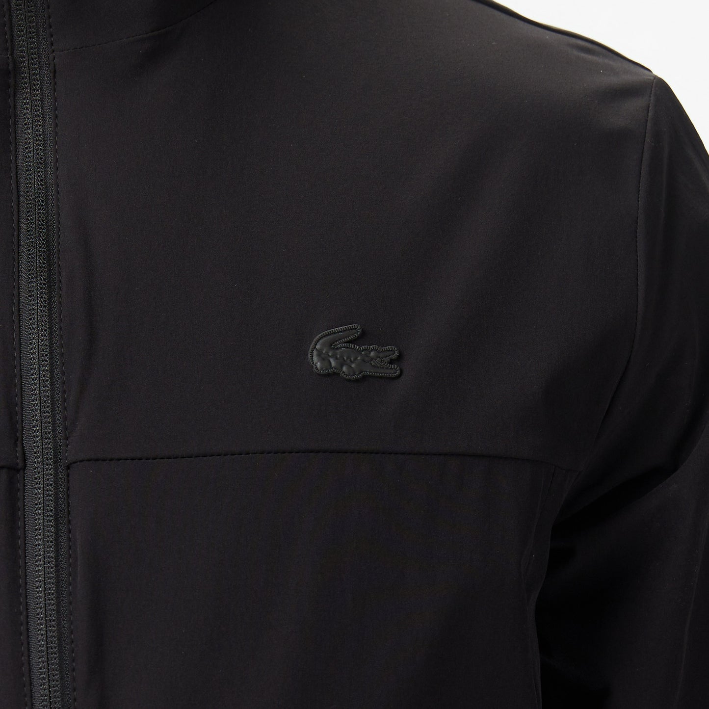 Lacoste Erkek Regular Fit Dik Yaka Siyah Mont