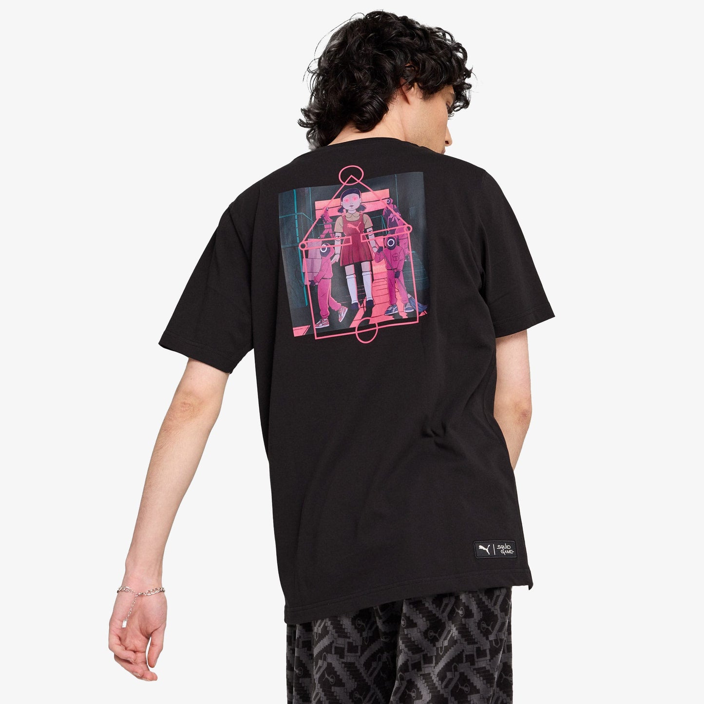 Puma X Squid Game Erkek Siyah T-shirt