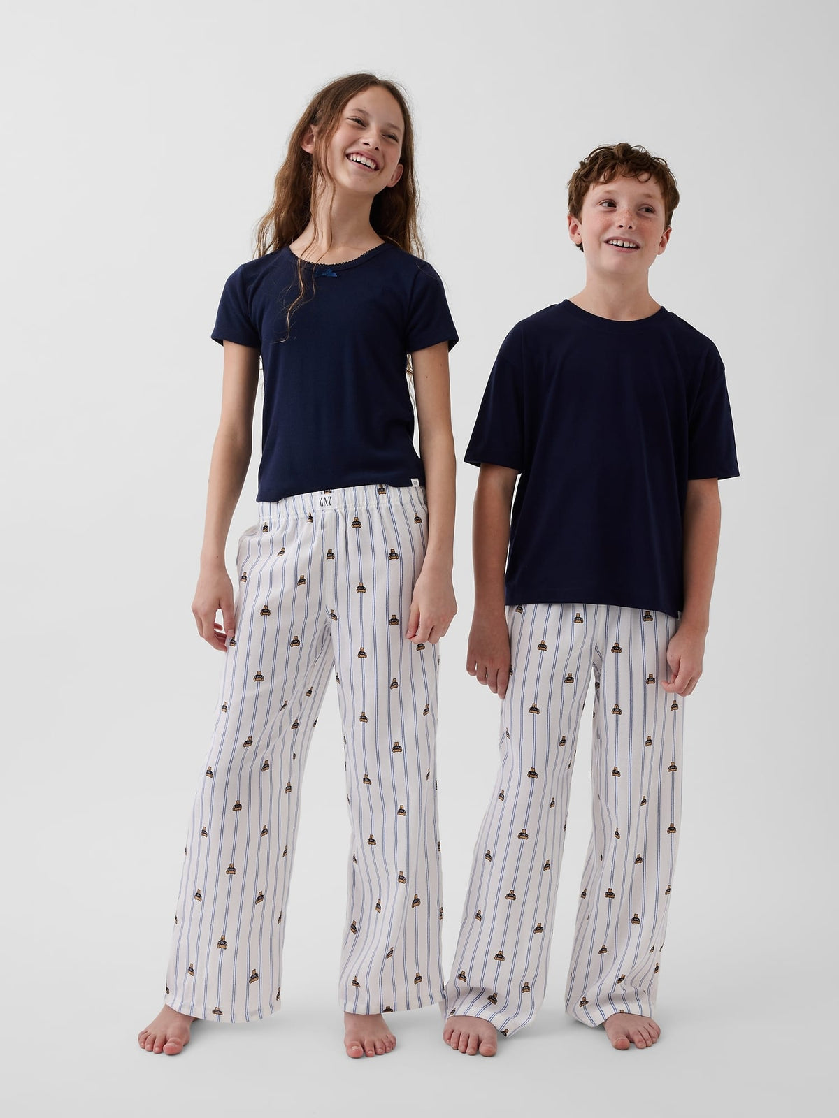 Beyaz Recycled Flannel Pijama Altı