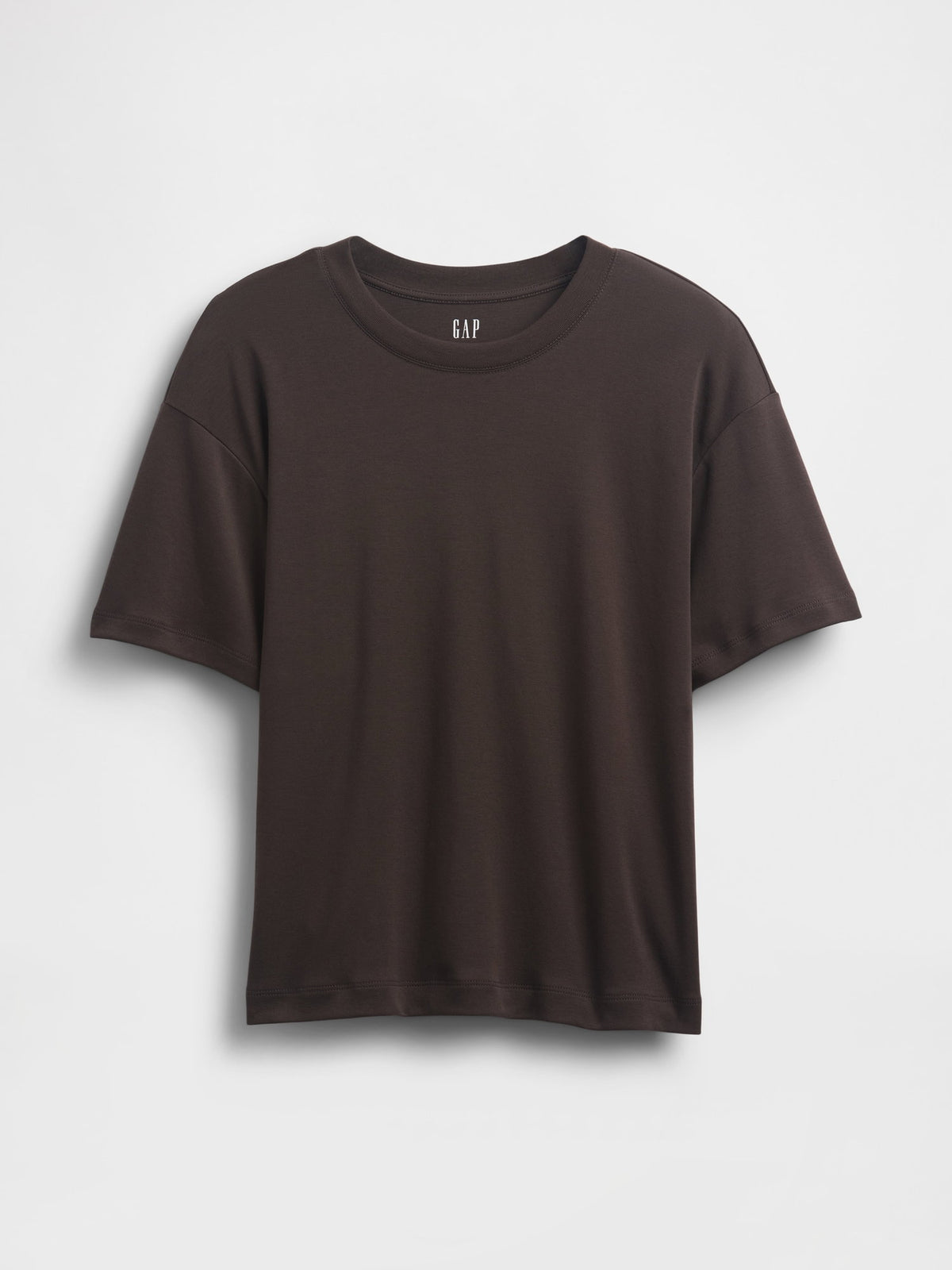 Lacivert Supima® Pamuk Relaxed T-shirt