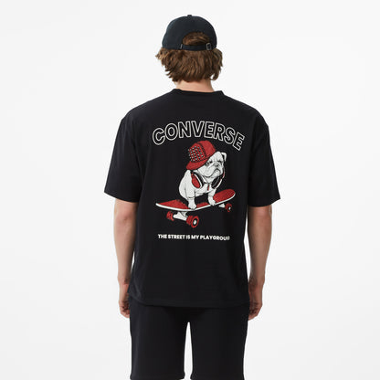 Converse Erkek Siyah Grafik Baskılı T-shirt