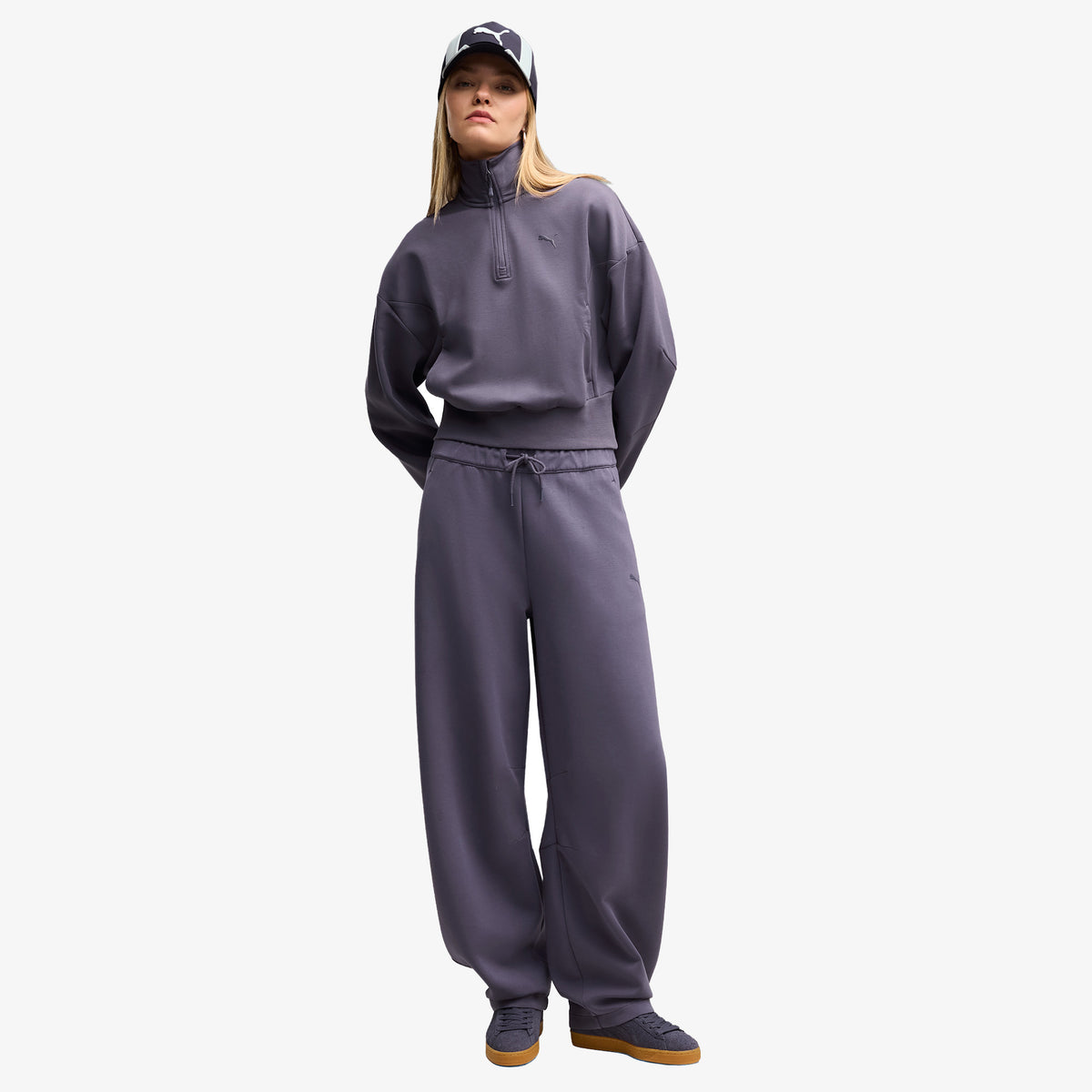 Puma Tech Sense Half-zip Crew Kadın Mavi Sweatshirt