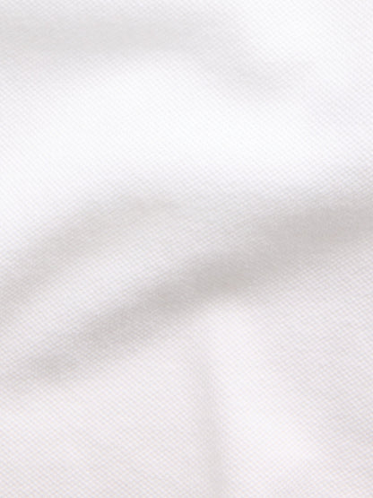Beyaz Relaxed Pique Polo T-shirt