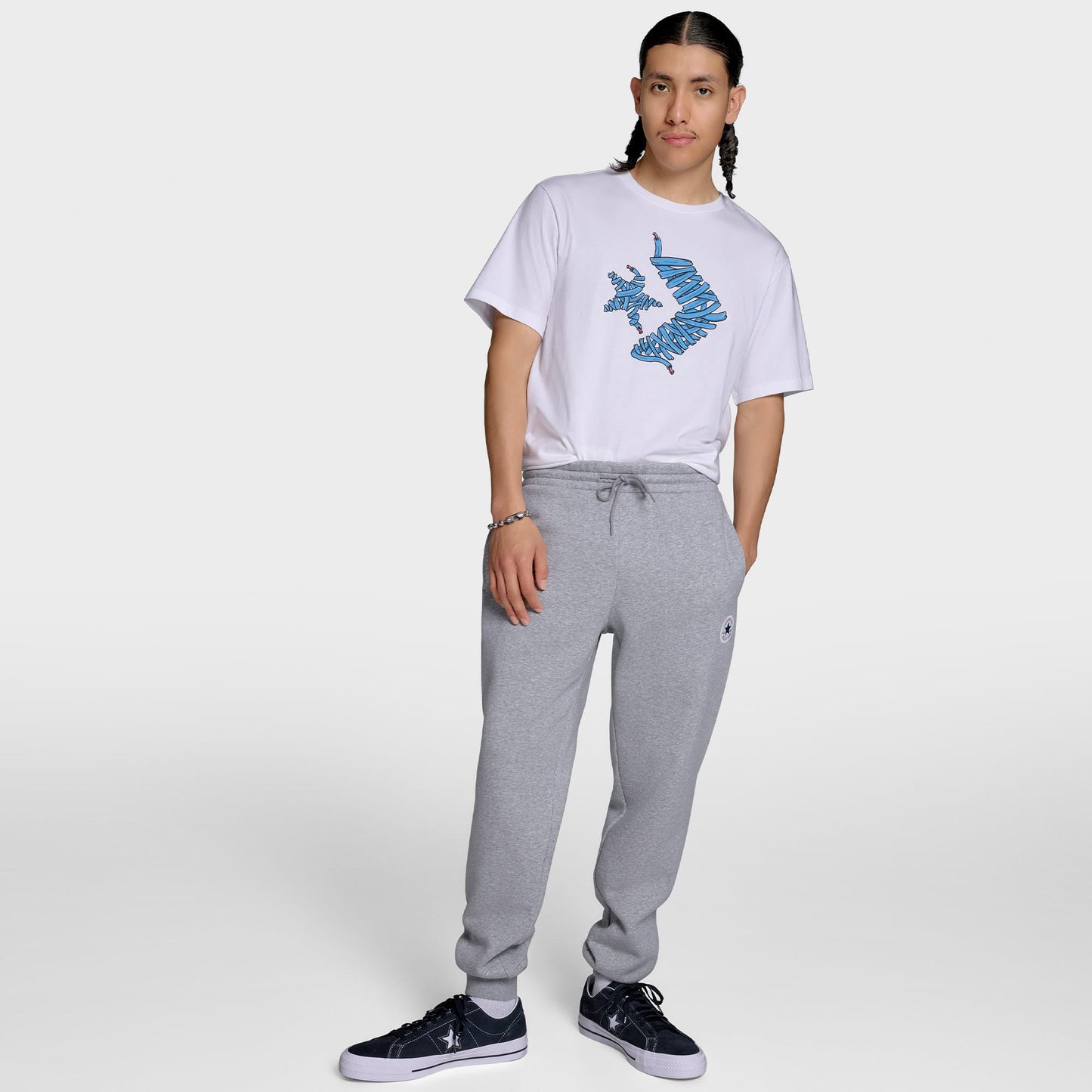 Converse Chuck Taylor All Star Patch Erkek Gri Eşofman Altı