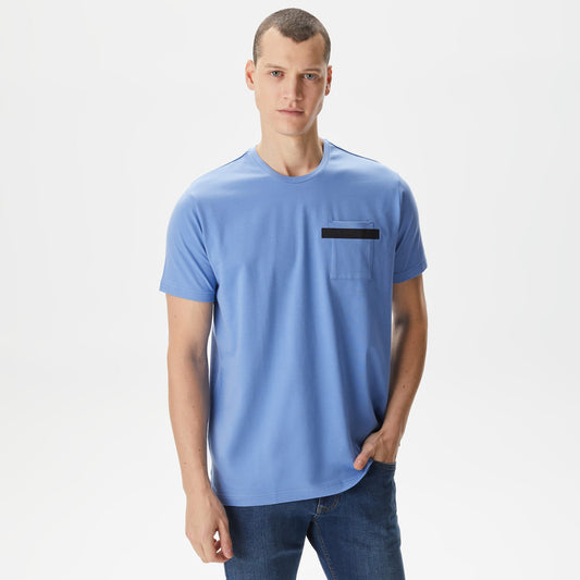Nautica Erkek Mavi Standart Fit T-shirt
