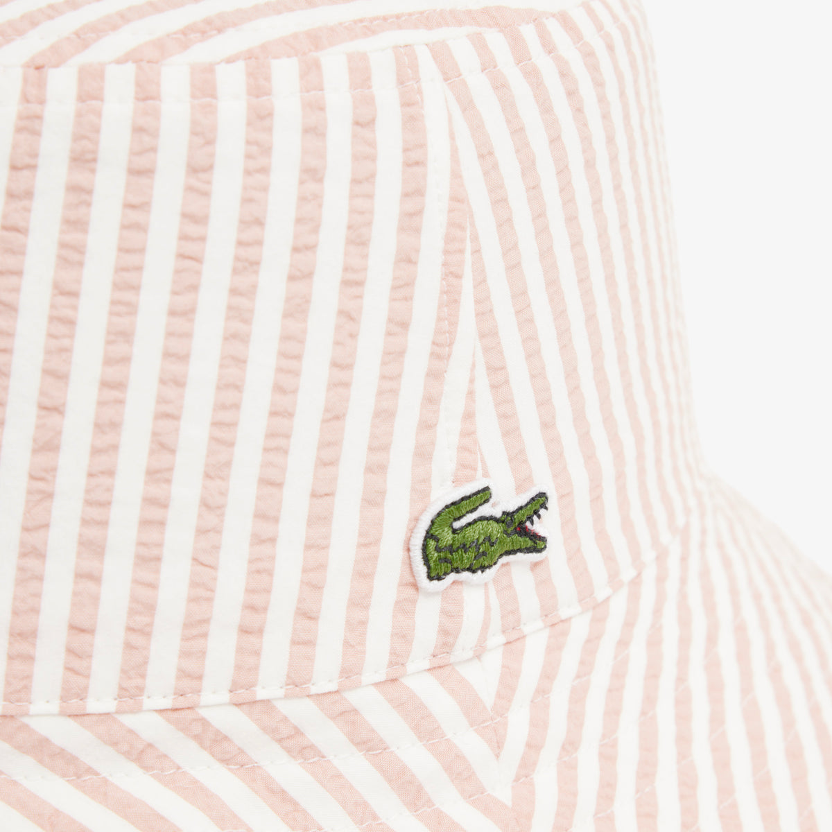 Lacoste Çizgili Kadın Pembe Şapka
