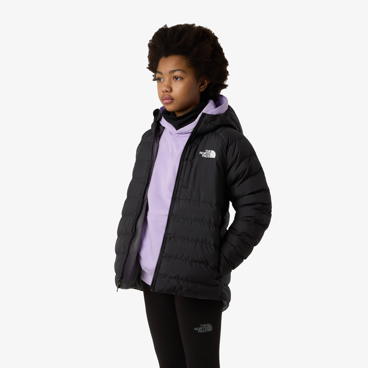 The North Face Perrito Kız Çocuk Siyah Mont