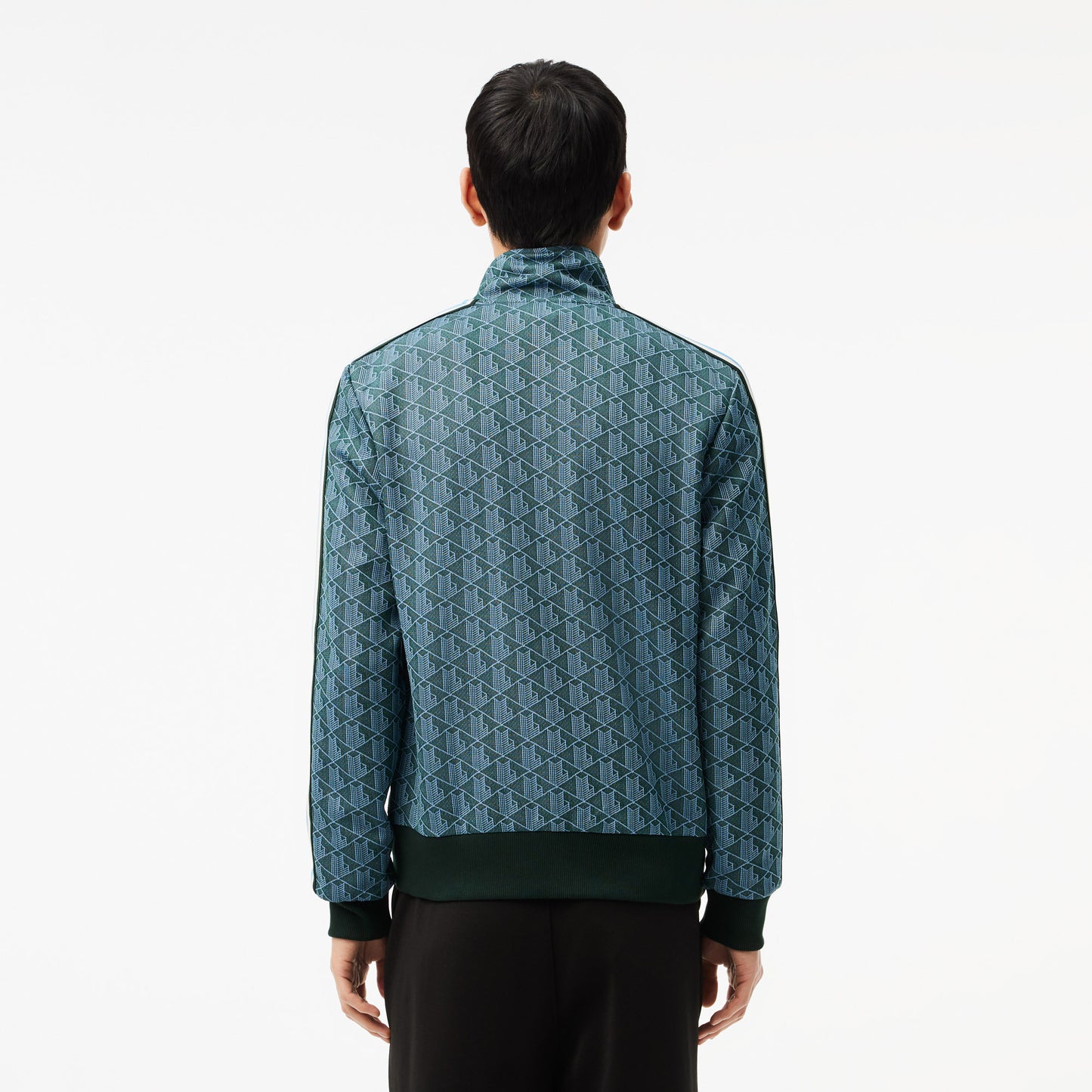 Lacoste Regular Fit Fermuarlı Monogram Erkek Yeşil Sweatshirt