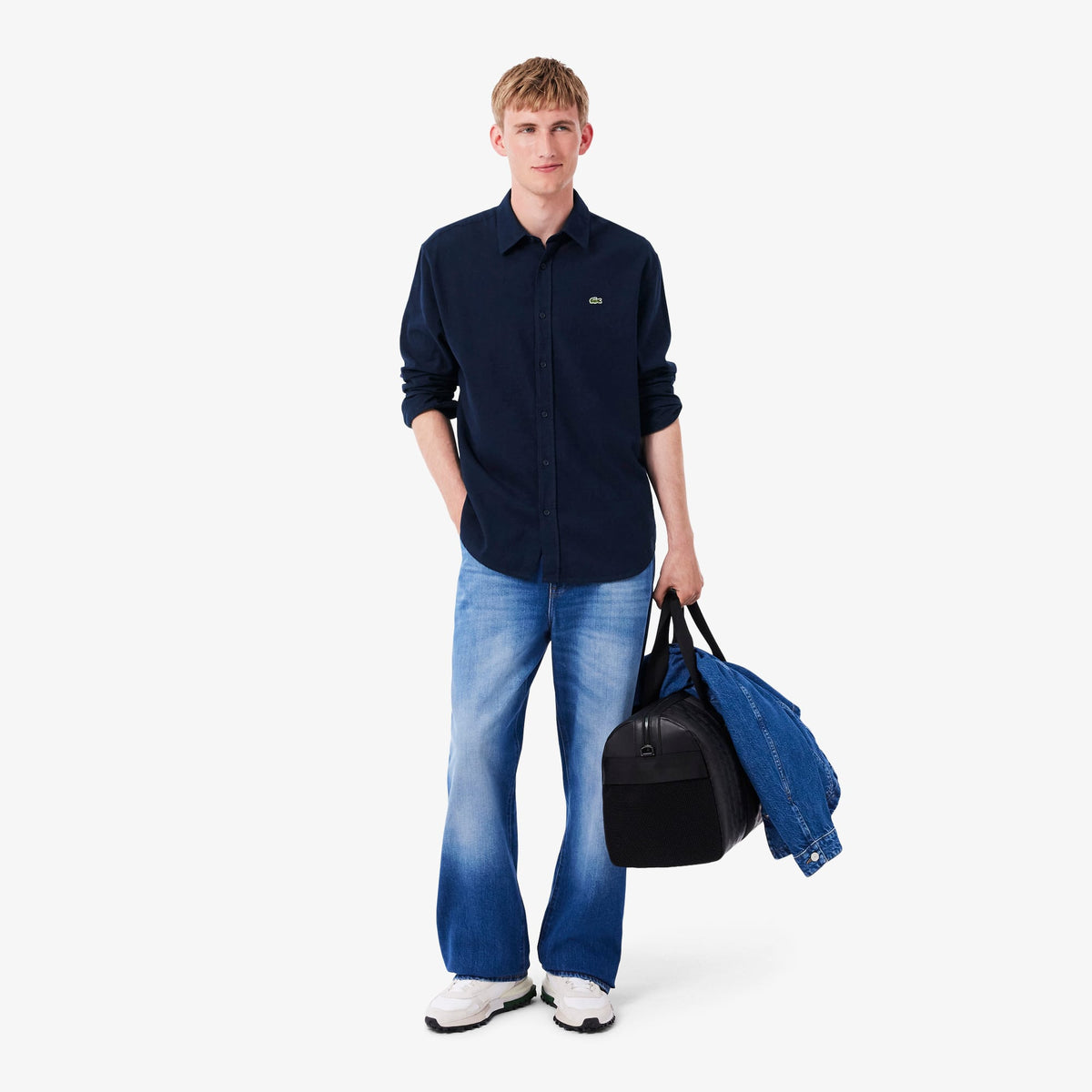 Lacoste Regular Fit Erkek Lacivert Gömlek