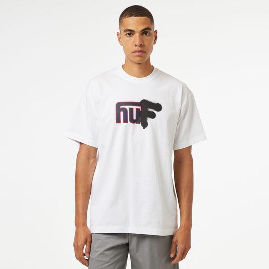 Huf Upside Downtown S/s Erkek Beyaz T-shirt