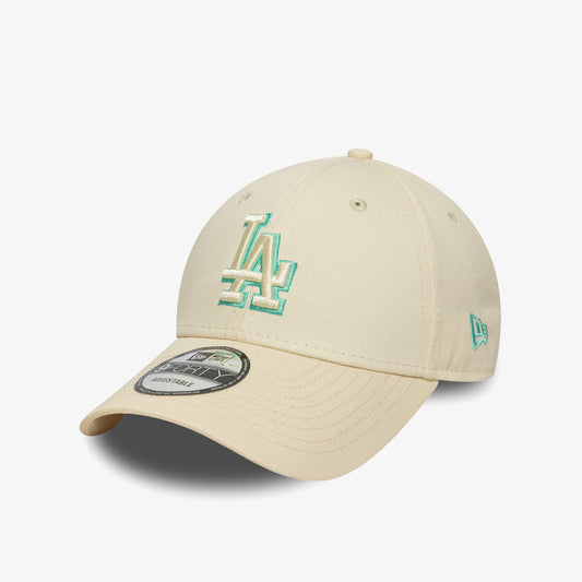 New Era Mlb Slide Patch La Dodgers Unisex Krem Şapka