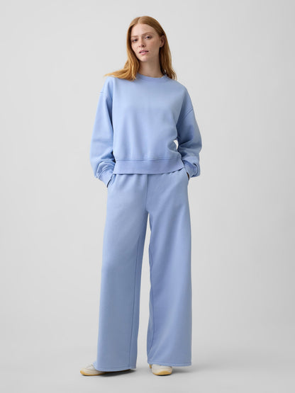 Açık Mavi Vintagesoft Baggy Wide-leg Eşofman Altı