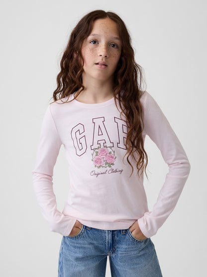 Açık Pembe Gap Logo T-shirt