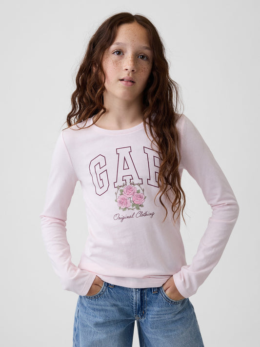 Açık Pembe Gap Logo T-shirt