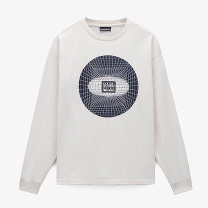 Napapijri S-jaman Ls Erkek Beyaz T-shirt