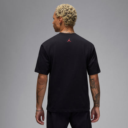 Jordan Brand Sneaker Yamalı Erkek Siyah T-shirt