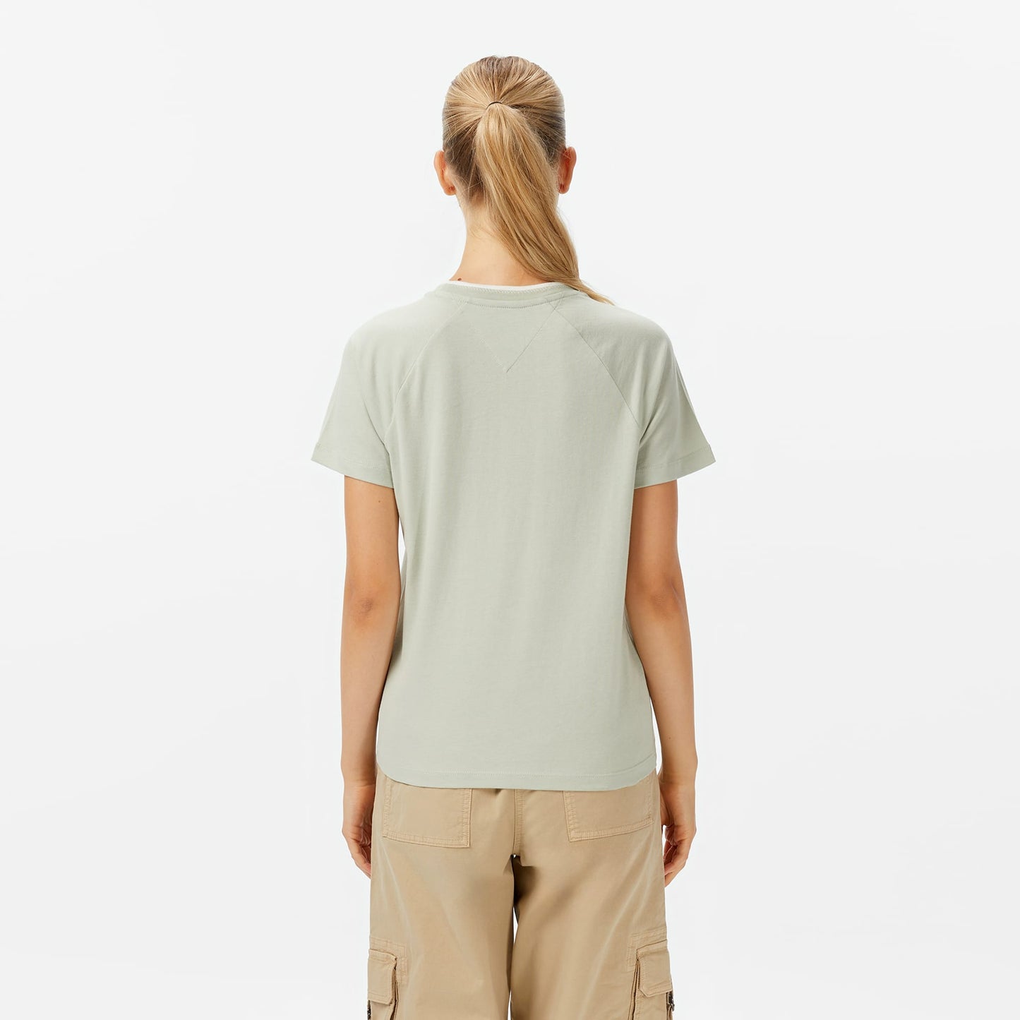 Tommy Jeans Graphic Kadın Yeşil T-shirt