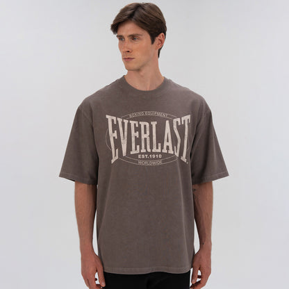 Everlast Authentic Boxing Oversize Erkek Gri T-shirt