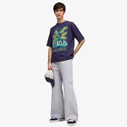 Puma Graphic Erkek Mor T-shirt