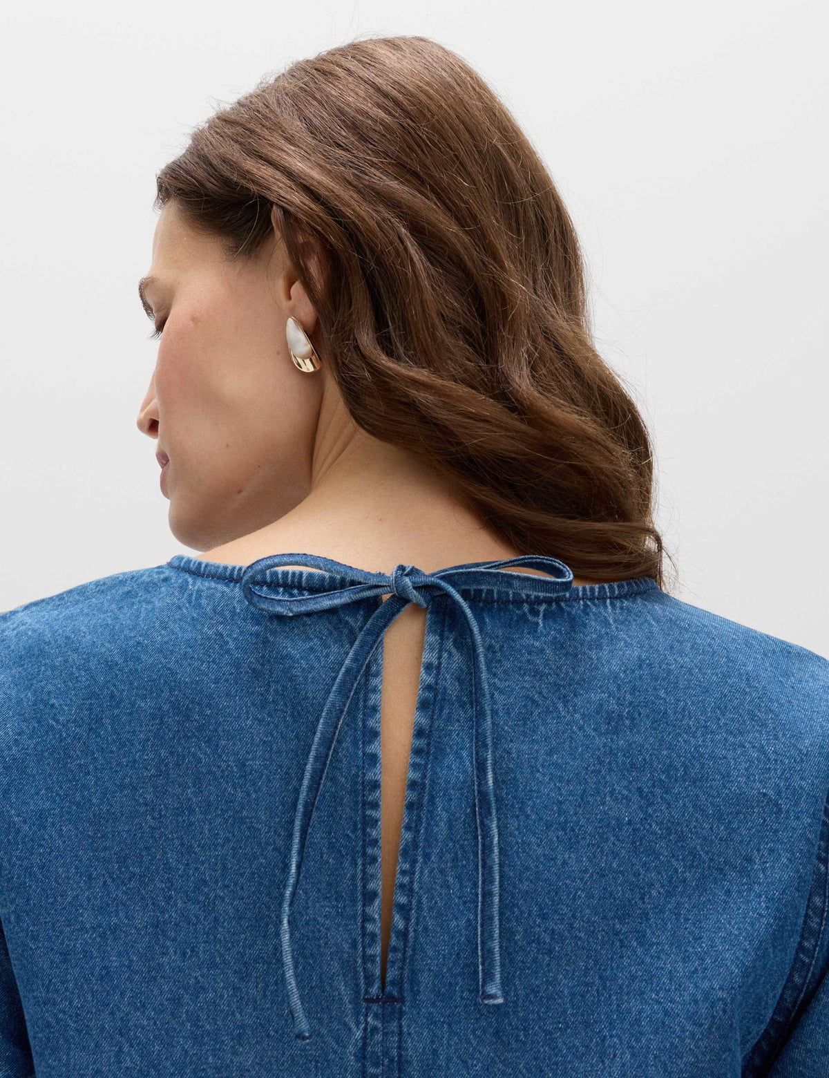 Denim Mini Elbise