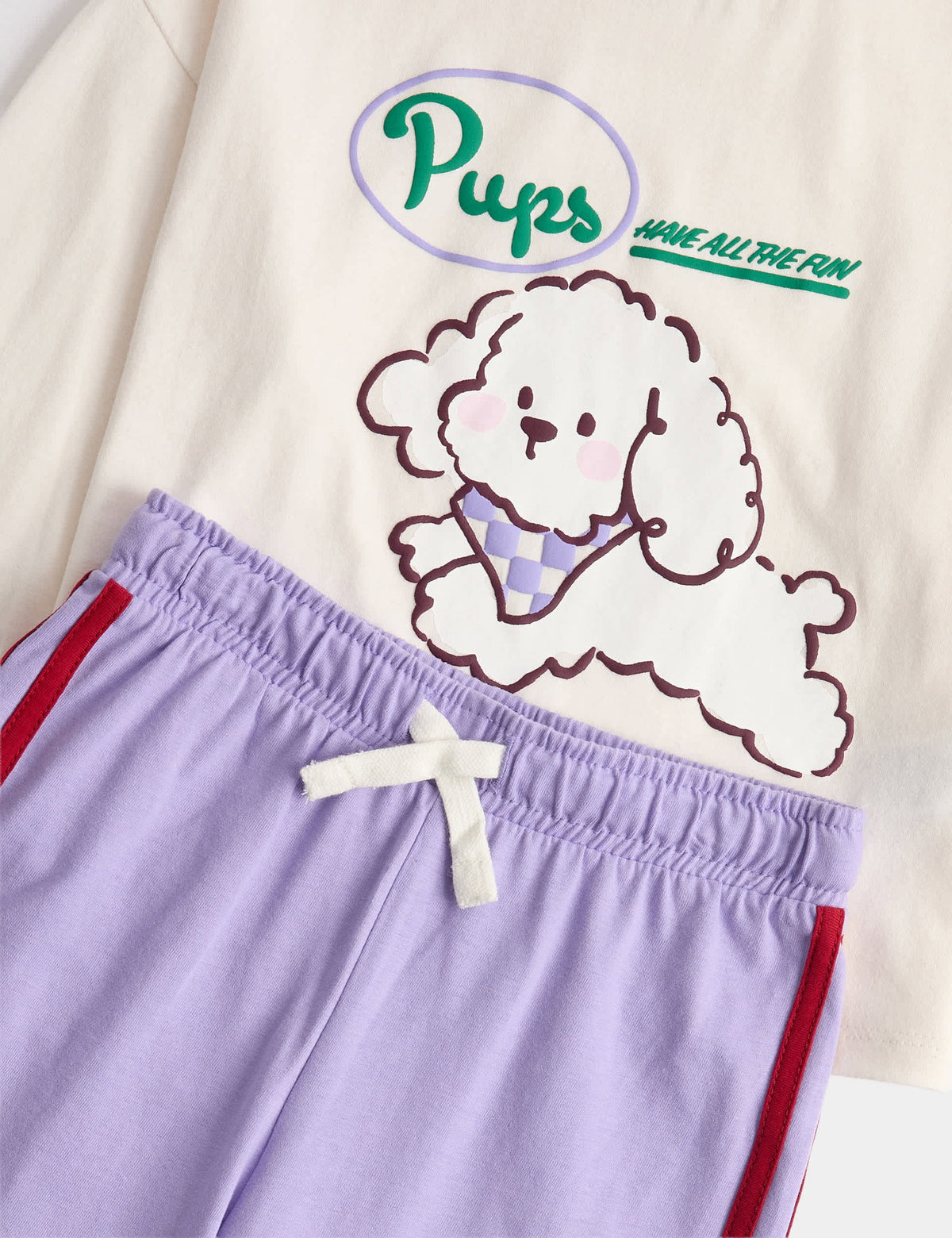 Saf Pamuklu Çocuk Pijama Takımı