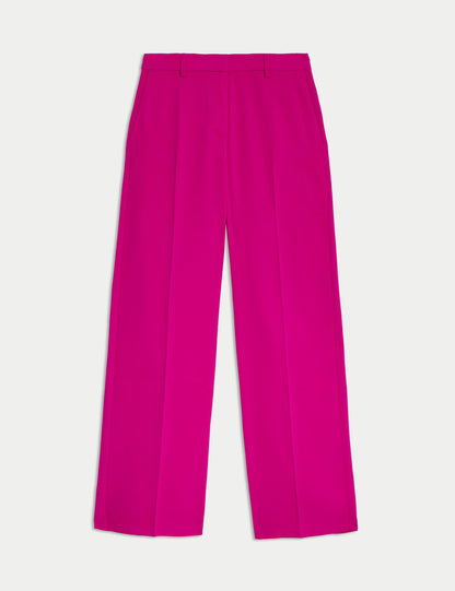 Yüksek Bel Straight Leg Pantolon