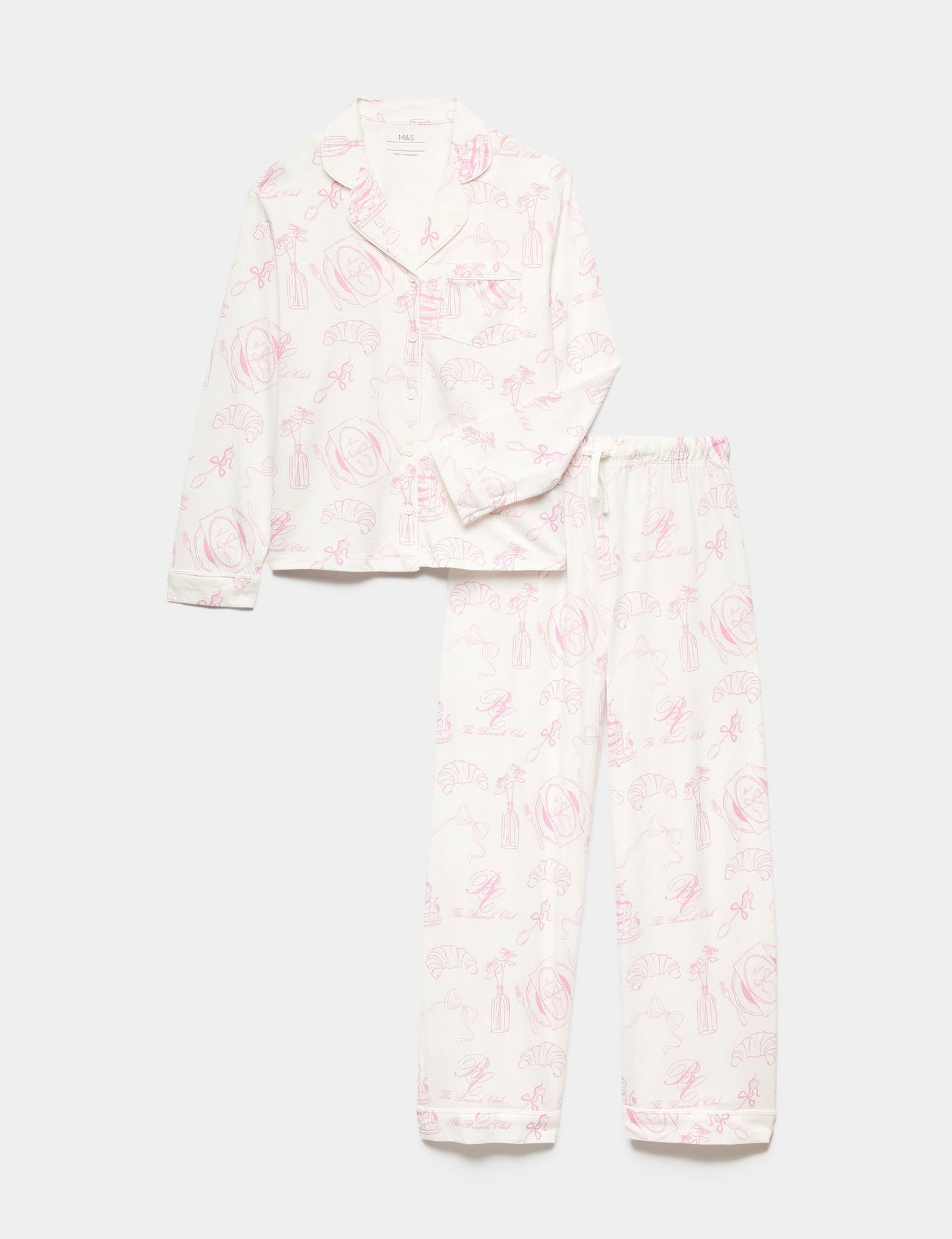 2'li Desenli Pijama Seti