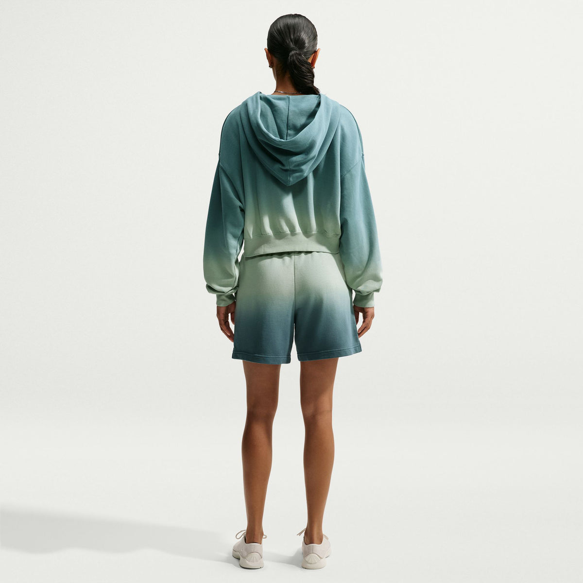 Nike Phoenix Fleece Kadın Gri Şort