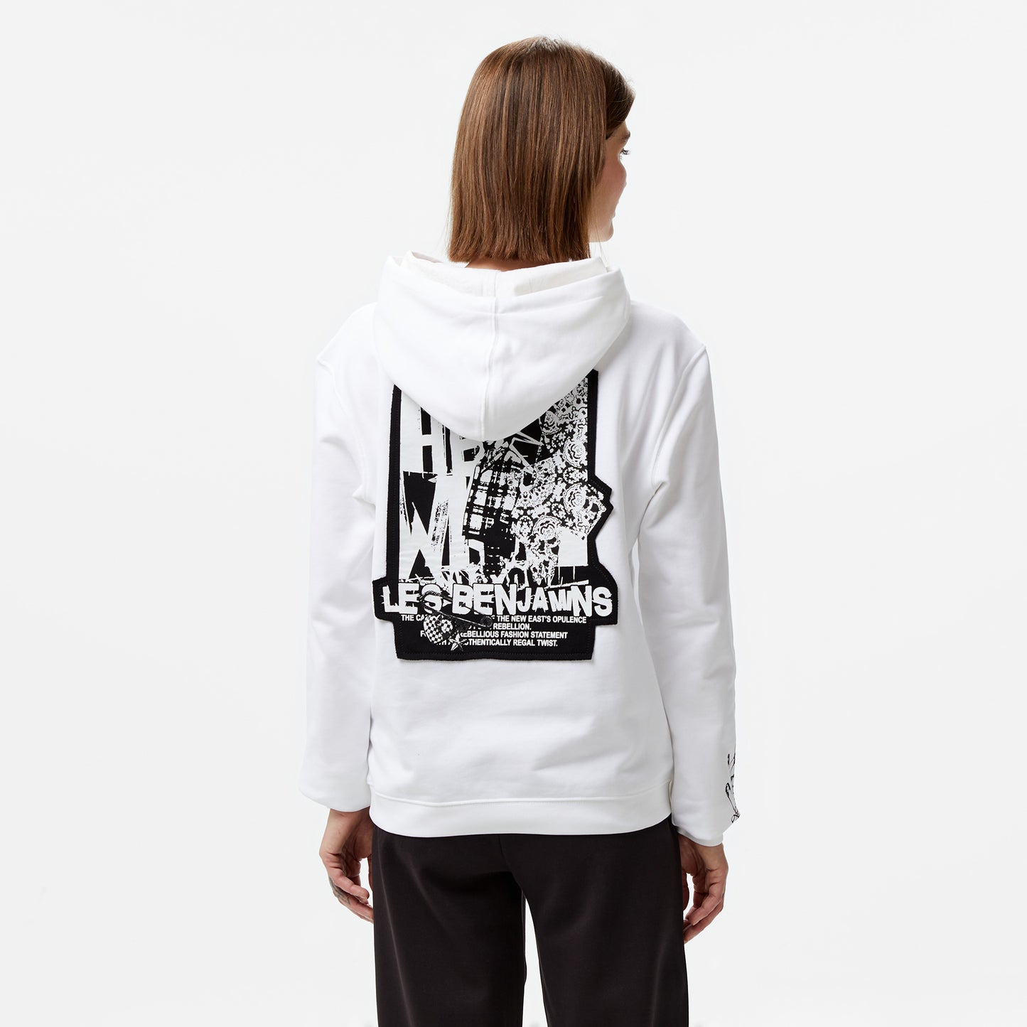 Les Benjamins 003 Kadın Beyaz Sweatshirt