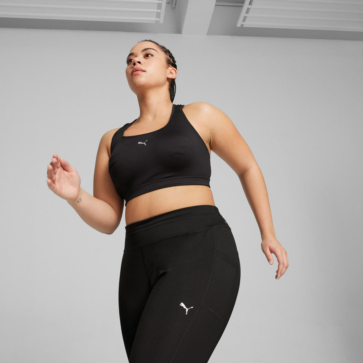 Puma 4keeps Run Mid Kadın Siyah Bra