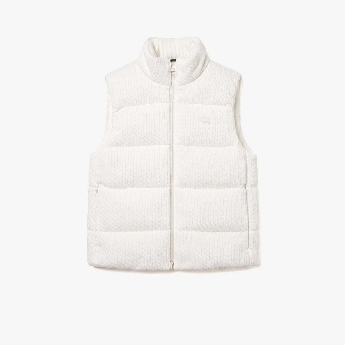 Lacoste Relaxed Fit Kadın Beyaz Yelek