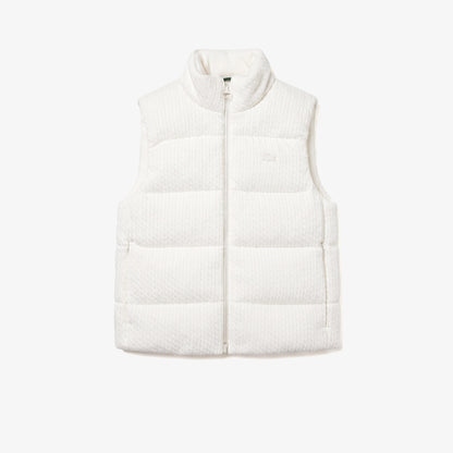 Lacoste Relaxed Fit Kadın Beyaz Yelek