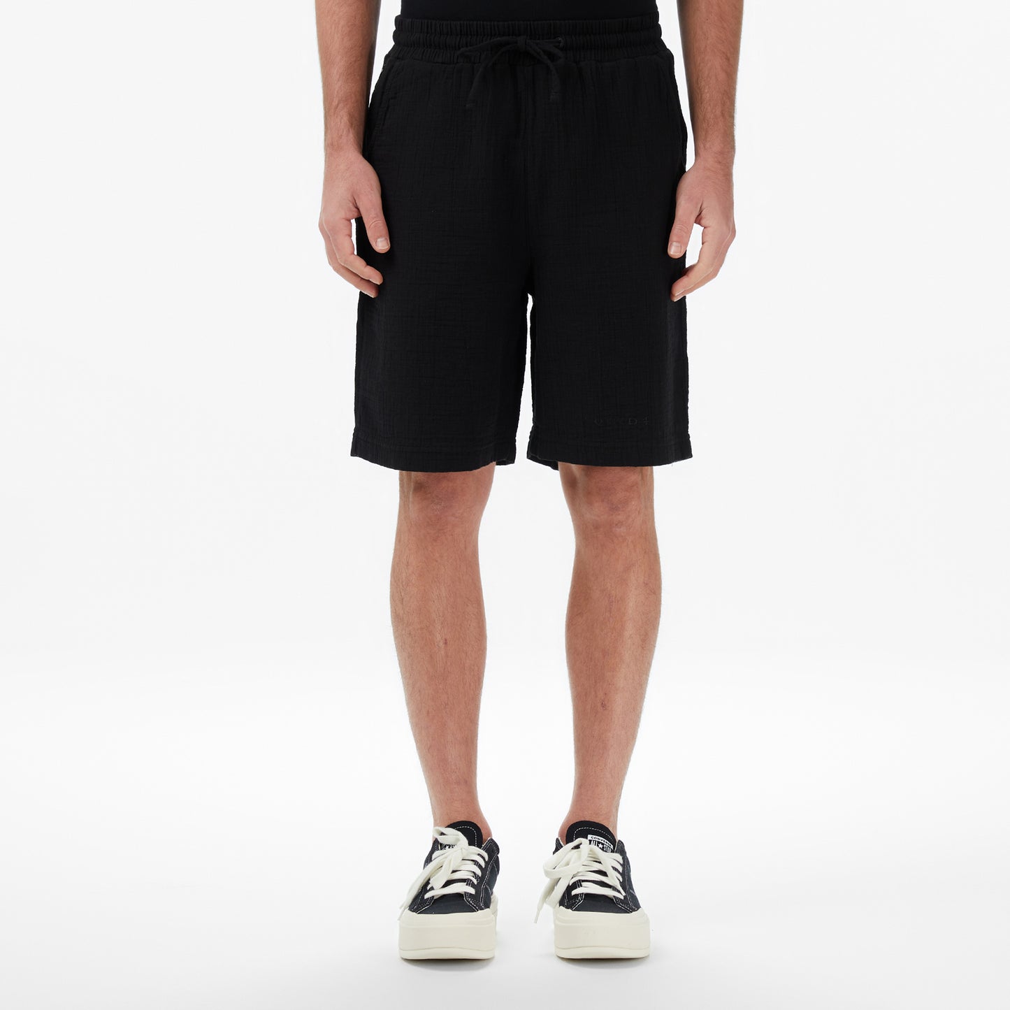 United4 Regular Fit Erkek Siyah Şort