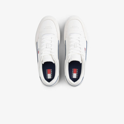 Tommy Hilfiger Cupsole Leather Erkek Beyaz Spor Ayakkabı