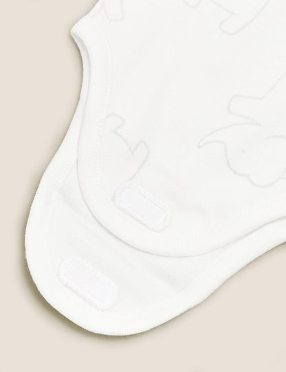 Saf Pamuklu 3'lü Prematüre Bodysuit
