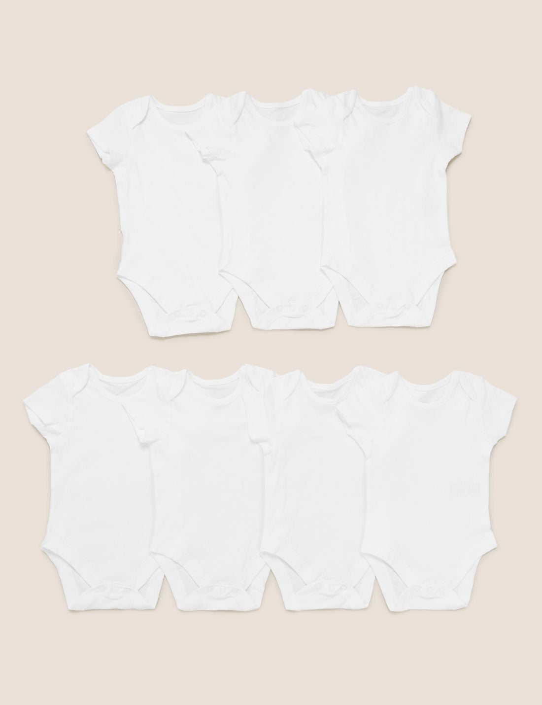 Saf Pamuklu 7'li Bodysuit (0-3 Yaş)