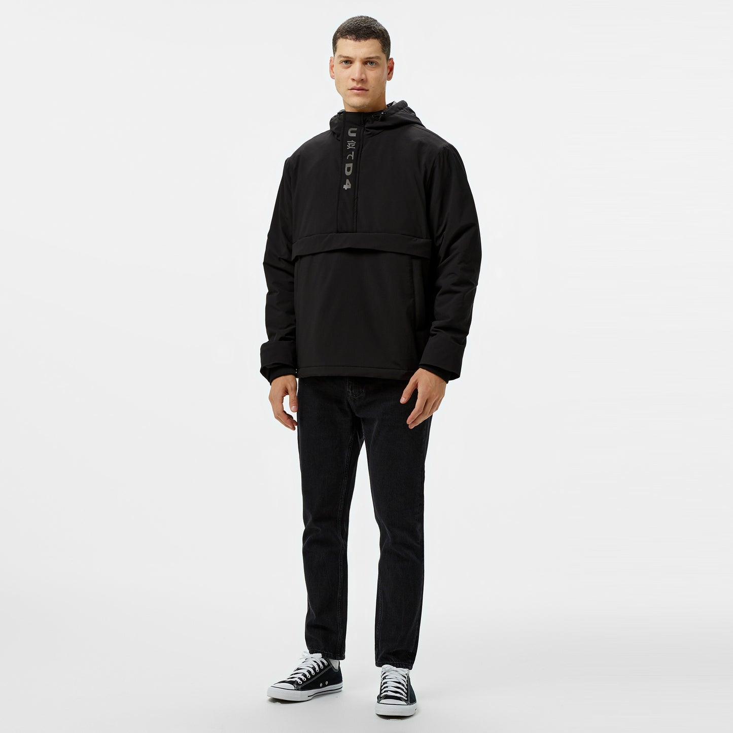United4 Ribstop Anorak Erkek Siyah Mont