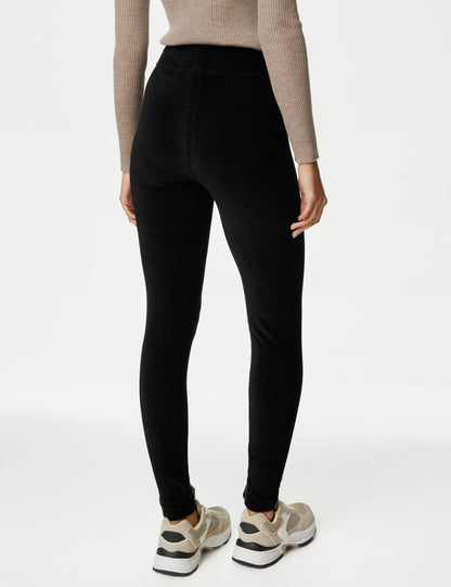 Yüksek Bel Kadife Legging Tayt