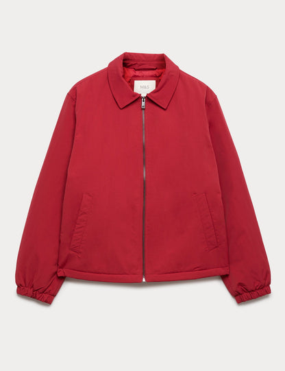Fermuarlı Harrington Ceket